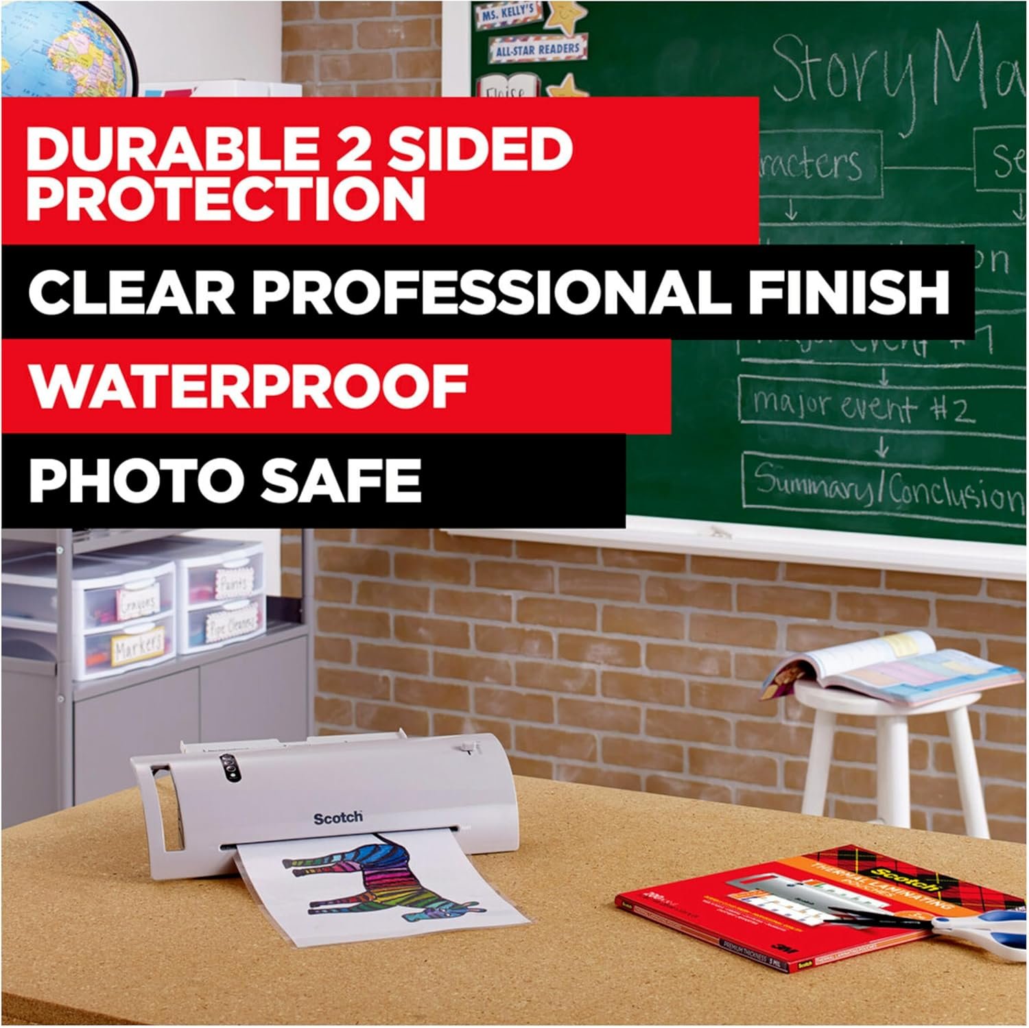 Private Label Thermal Laminating Pouches 200 Count Clear 3 mil Custom Logo Fits Letter Sized Paper 8.9 in × 11.4 in Manufacturer