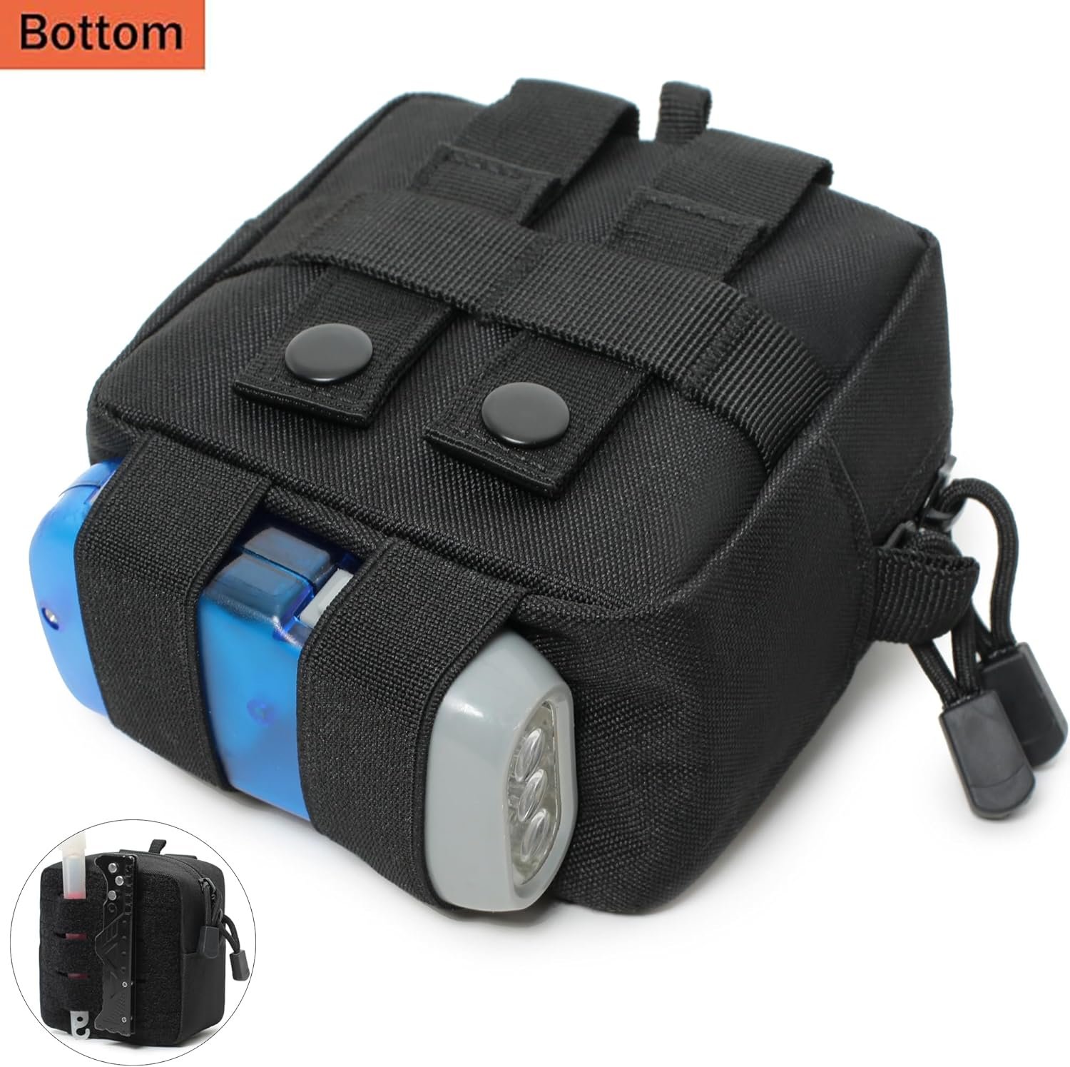 Custom Logo 2 Pack Mini Tactical MOLLE Compact Ammo Pouch - Private Label Small General Purpose Admin Utility EDC Tool Pouches - Multi-Purpose Waist Belt Supplier