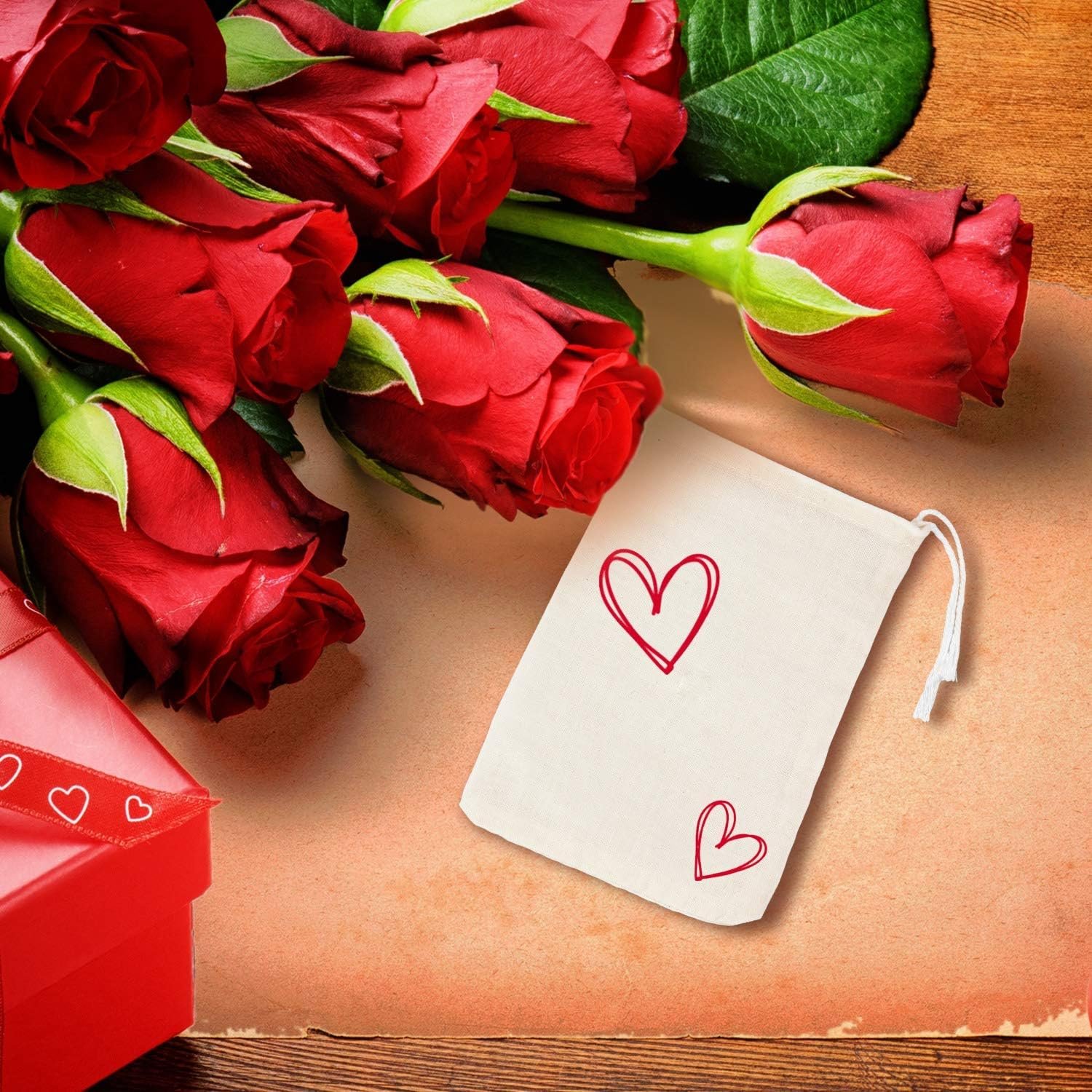 Private Label 50 Pieces 4 x 6 Inches Muslin Cotton Drawstring Bags Custom Logo Canvas Linen Sachet Reusable Empty Gift Pouches Supplier for Party Home Supplies