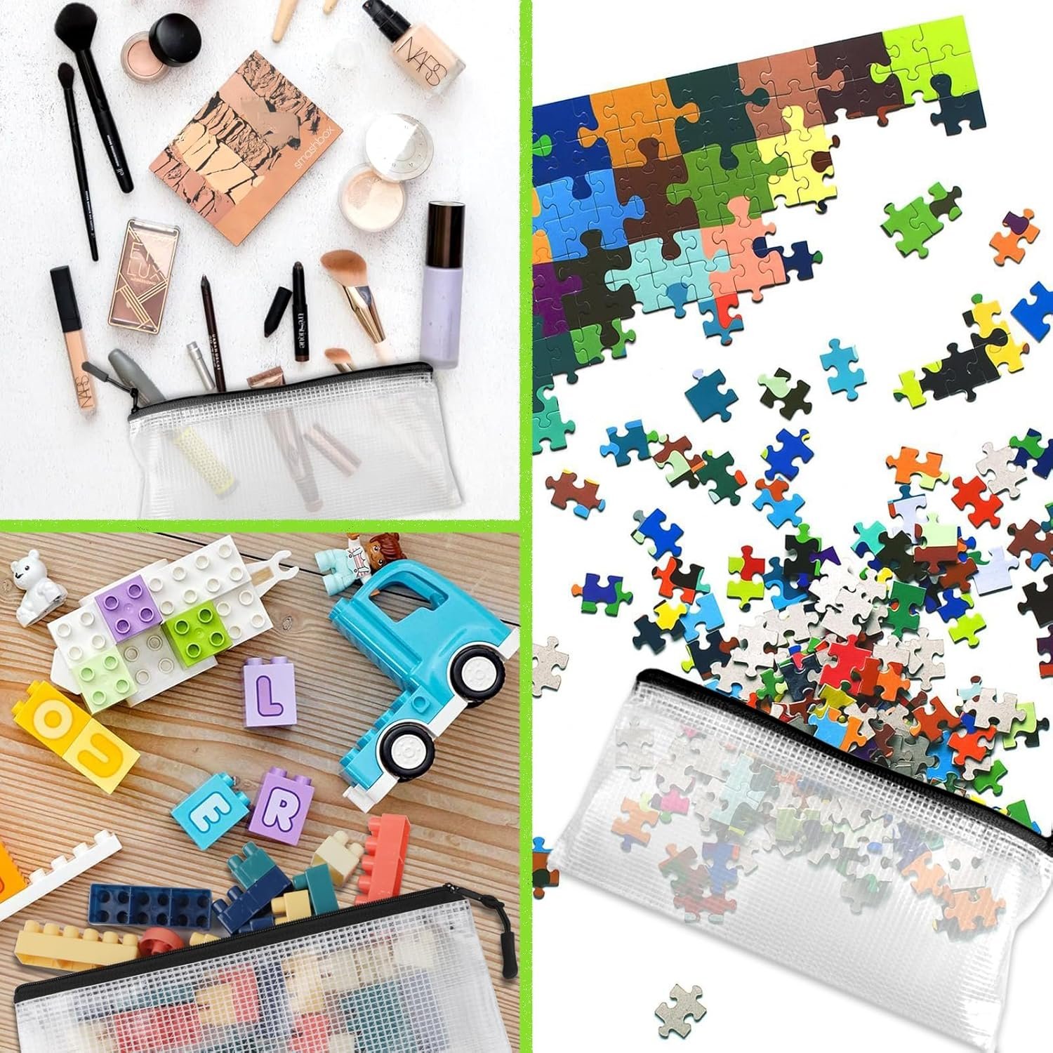 Private Label 24 Pack Small Mesh Zipper Pencil Pouches 9.2 x 4.7 in Clear Bulk Bags for Travel Storage Custom Logo Manufacturer