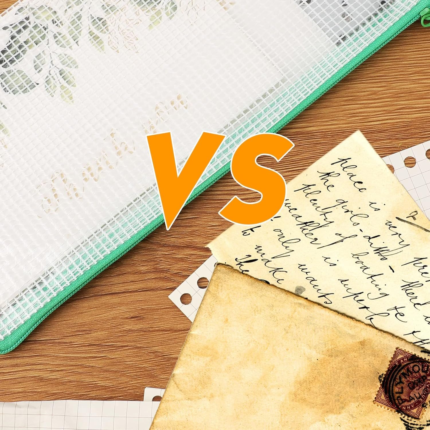 Private Label 100 Pack Mesh Zipper Pencil Pouches Custom Logo Bulk Clear Waterproof Small Storage Bags Multipurpose for Cash Board Games Passports Office A6/9.45x4.53in White Multicolor Zipper Supplier