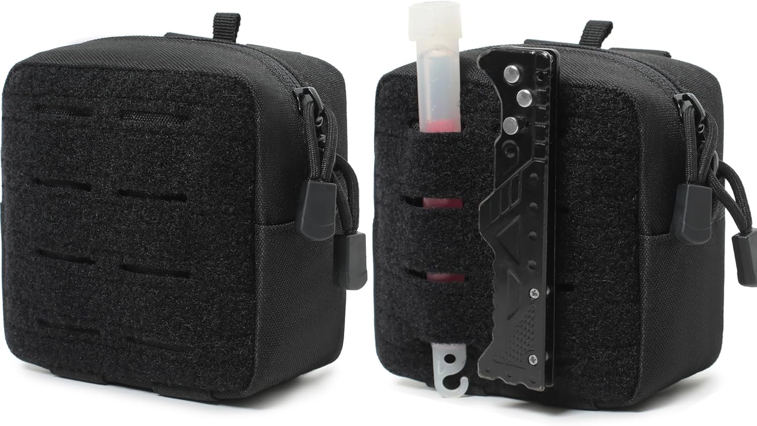 Custom Logo 2 Pack Mini Tactical MOLLE Compact Ammo Pouch - Private Label Small General Purpose Admin Utility EDC Tool Pouches - Multi-Purpose Waist Belt Supplier