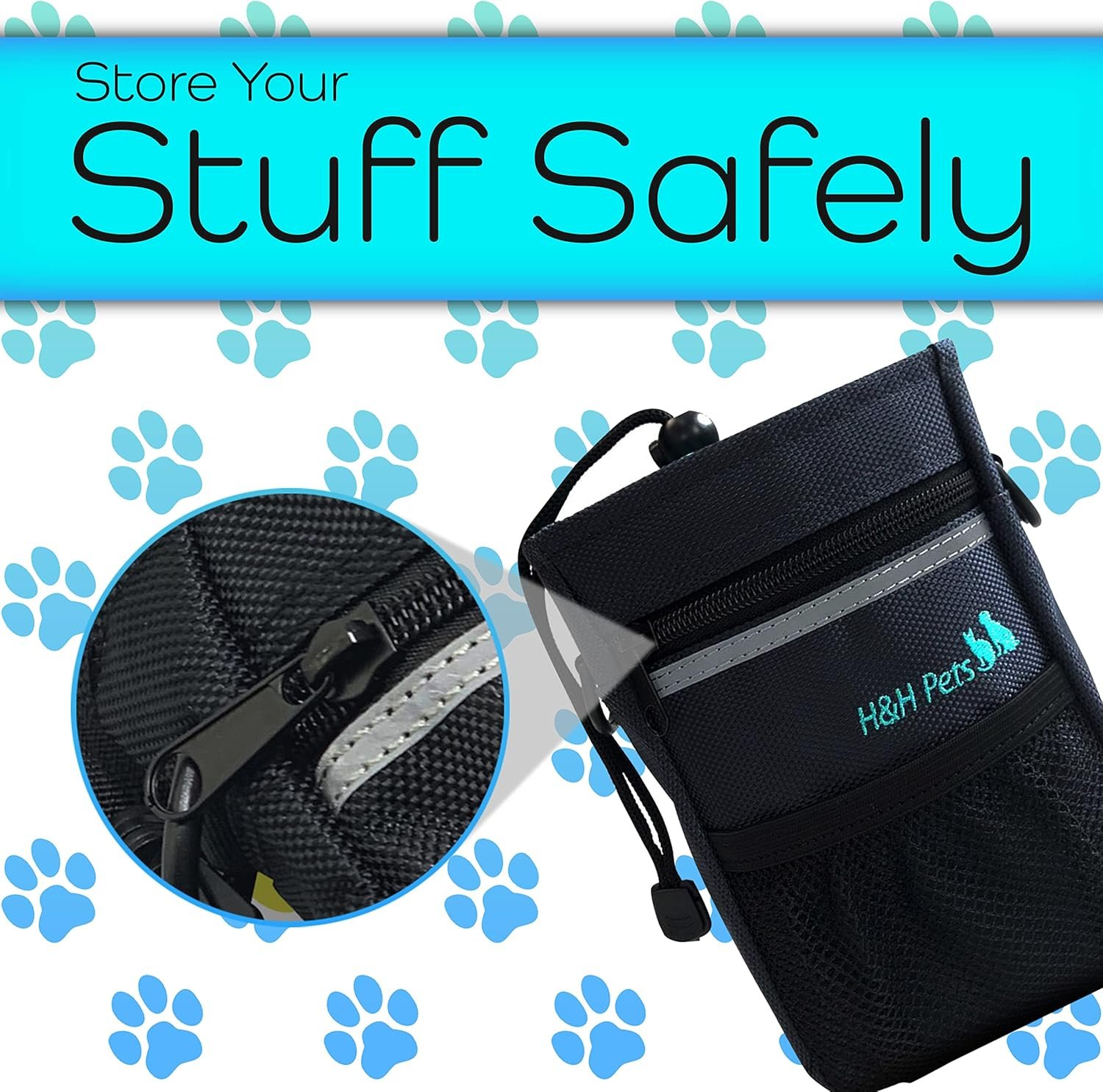 Private Label Dog Treat Pouch with Shoulder Strap and Waste Bag Dispenser Custom Logo Training Accessories Manufacturer