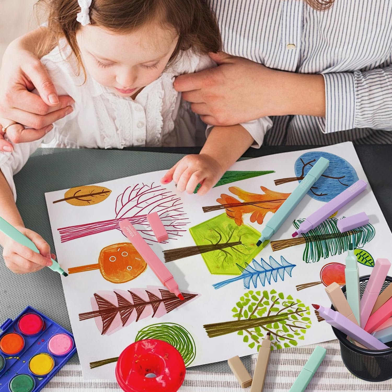 Private Label 8 Pack Aesthetic Highlighters Assorted Colors Chisel Tip No Bleed Pastel Bible Highlighters for Journaling Office School Bible Study Supplies from Manufacturer Custom Logo