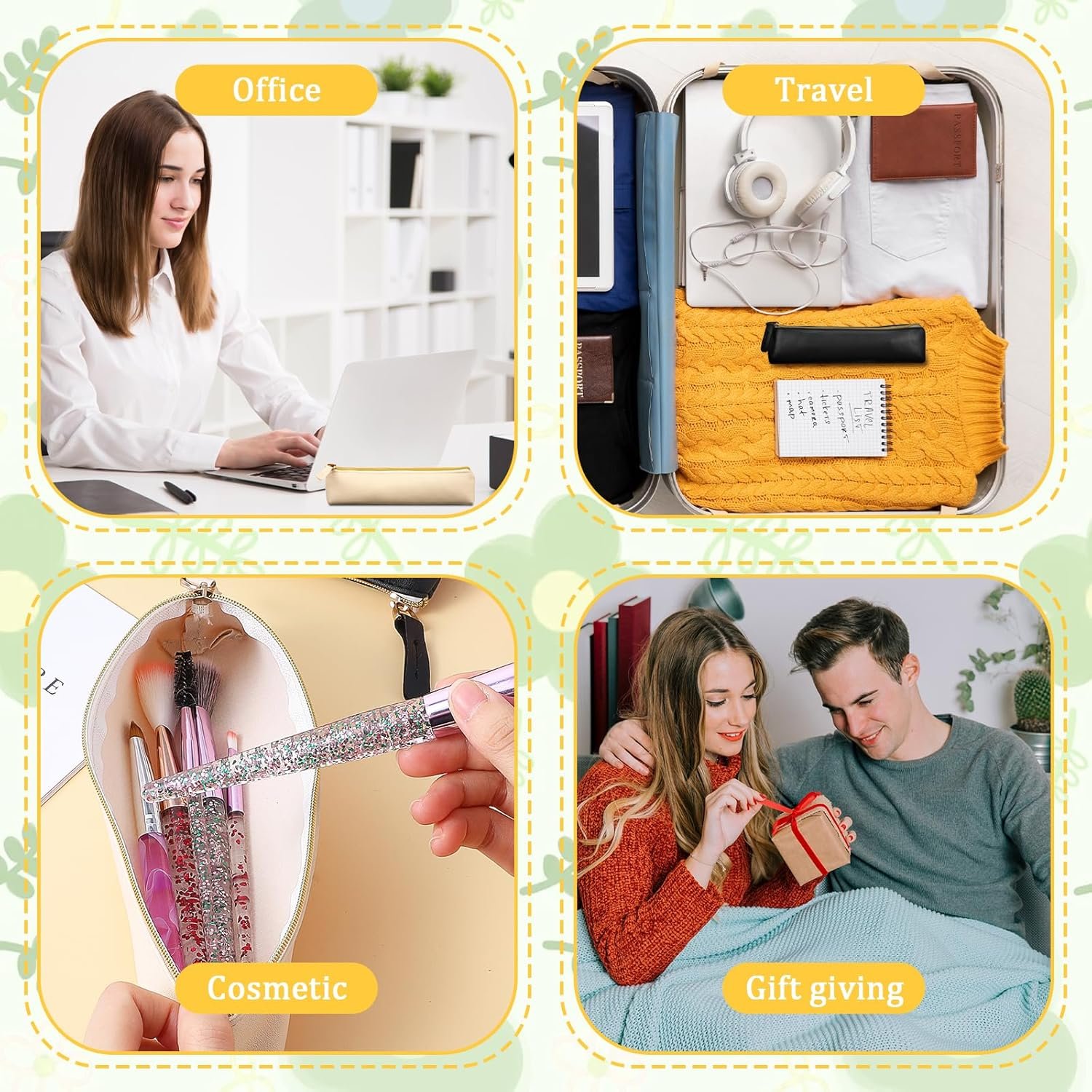 Private Label 2Pcs Mini PU Leather Makeup Bag for Purse Portable Cosmetic Organizer Coin Purse Lipstick Holder Small Travel Storage Pouch with Custom Logo Black Beige Supplier