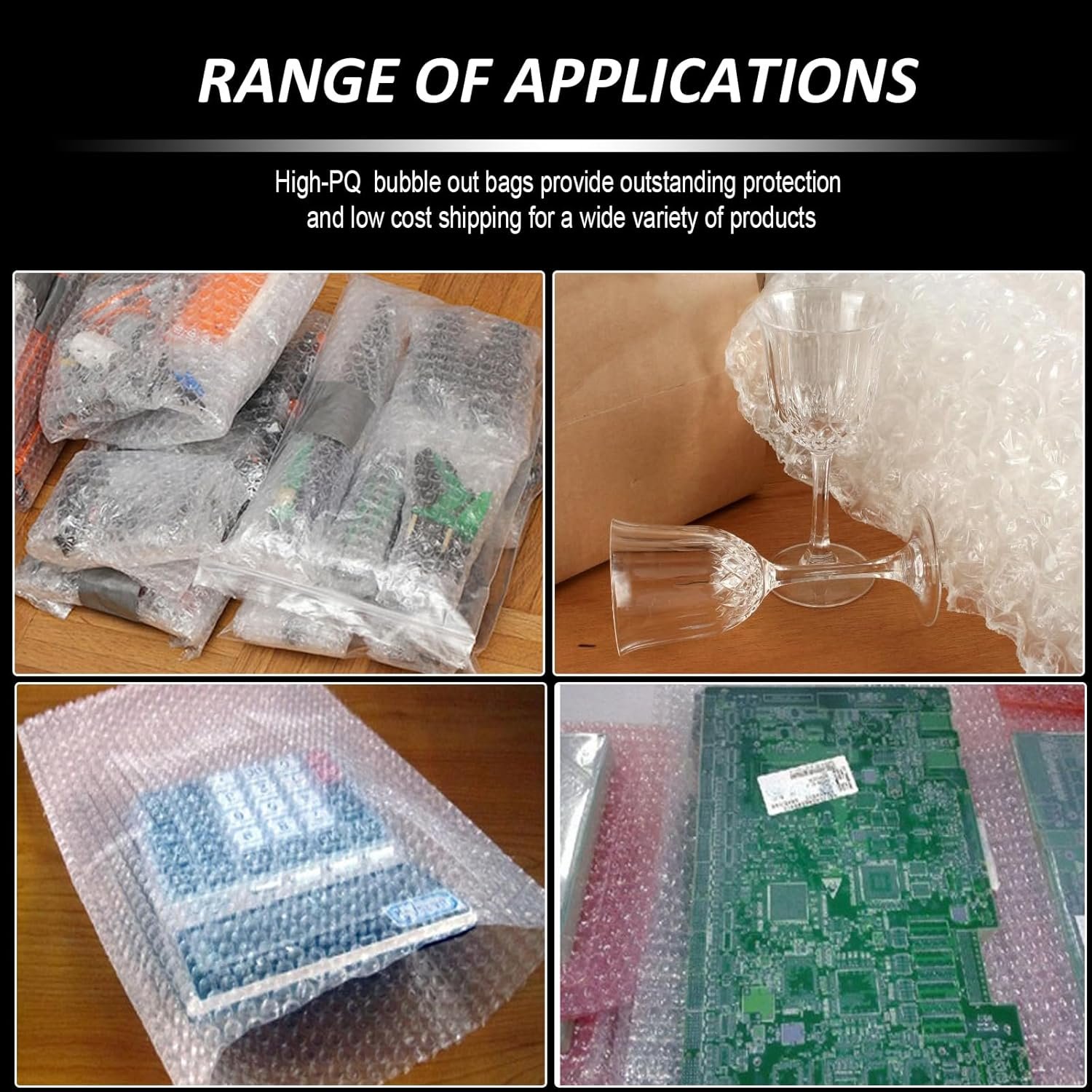 Private Label Clear Not Self-Seal Bubble Pouches Wrap with Double Walled Cushioning Custom Logo Bubble Out Bags Ideal for Packing Shipping Storage Moving 50PCS-6x8Inches Manufacturer