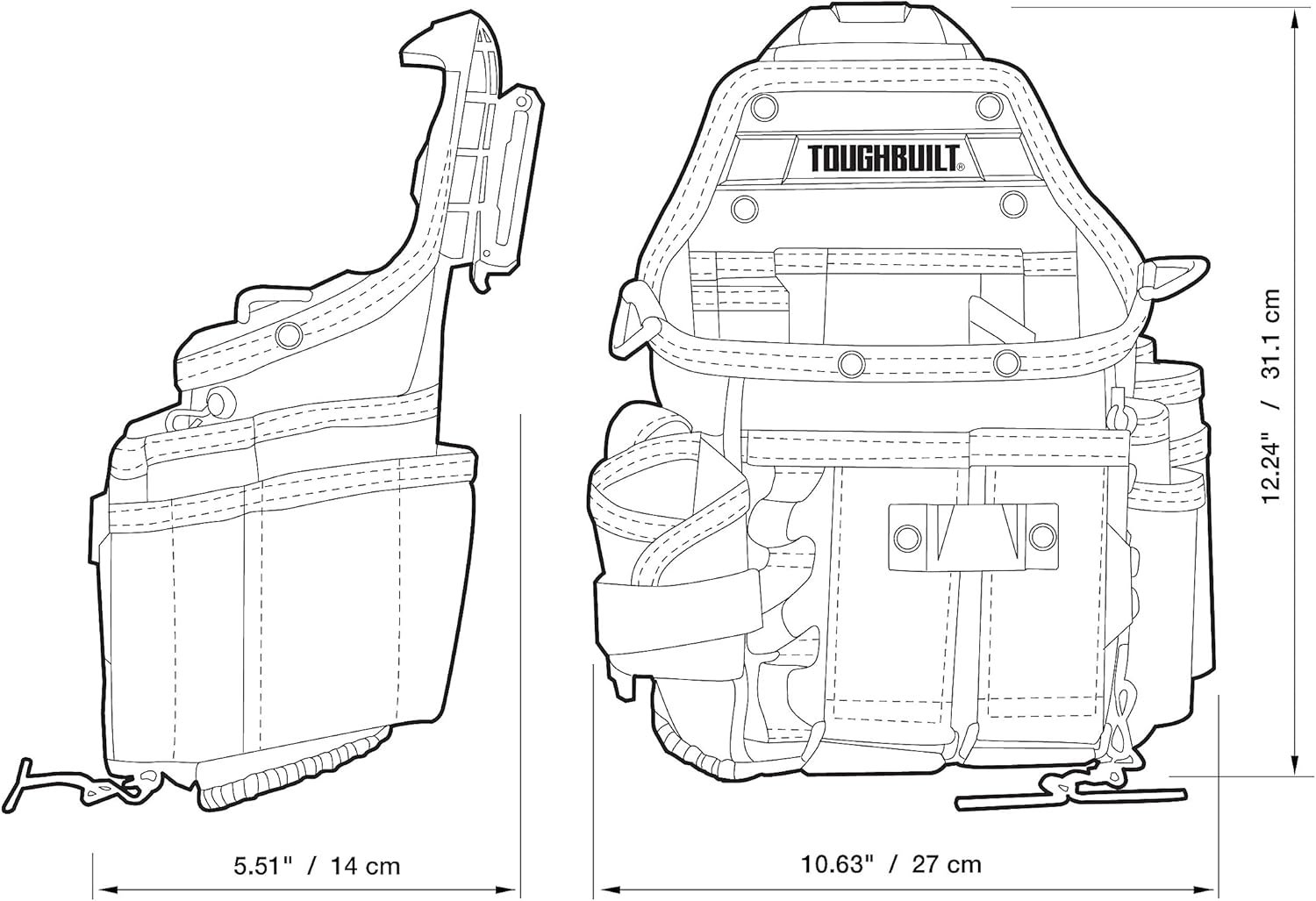 Custom Logo TOU-CT-114 TB-CT-114 Journeyman Electrician's Private Label Pouch/Strap from Manufacturer