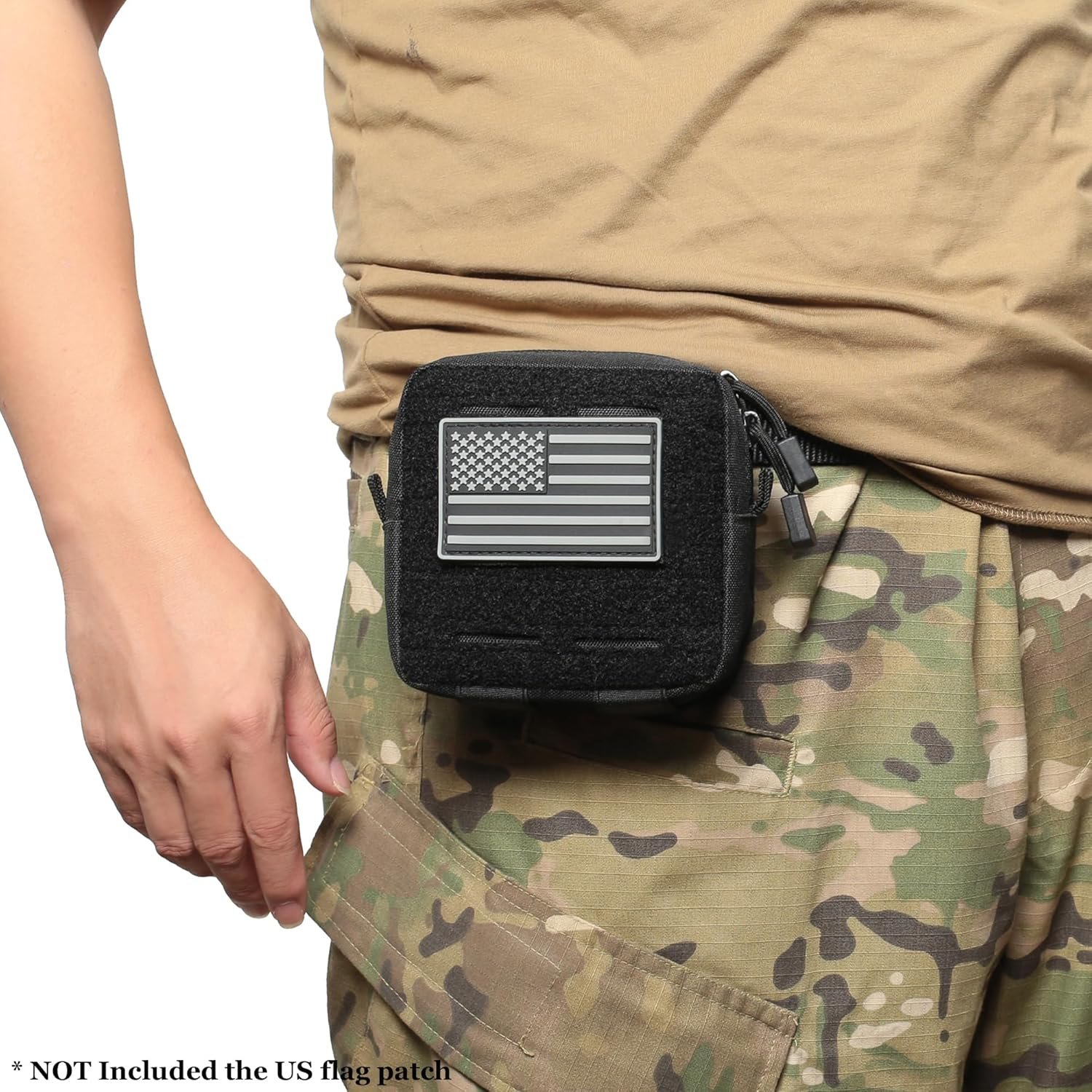 Custom Logo 2 Pack Mini Tactical MOLLE Compact Ammo Pouch - Private Label Small General Purpose Admin Utility EDC Tool Pouches - Multi-Purpose Waist Belt Supplier
