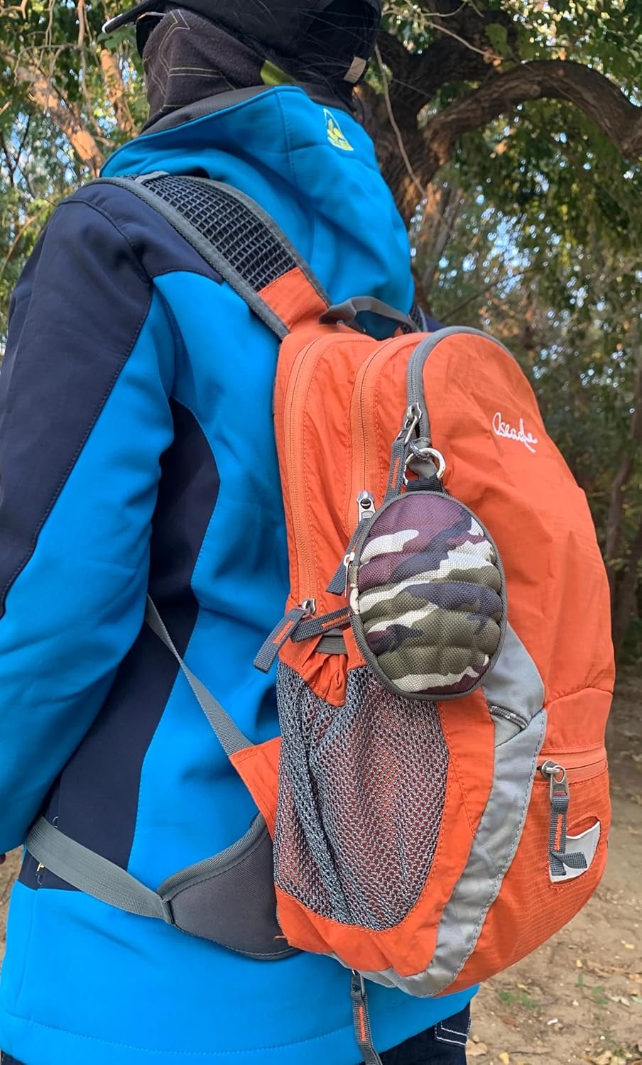 Private Label Grenade Style Small EDC Key Bag Coin Purse Pouch Manufacturer Bluetooth Headset Accessories Case Custom Logo Storage for Keys Change USB Drive Headphones