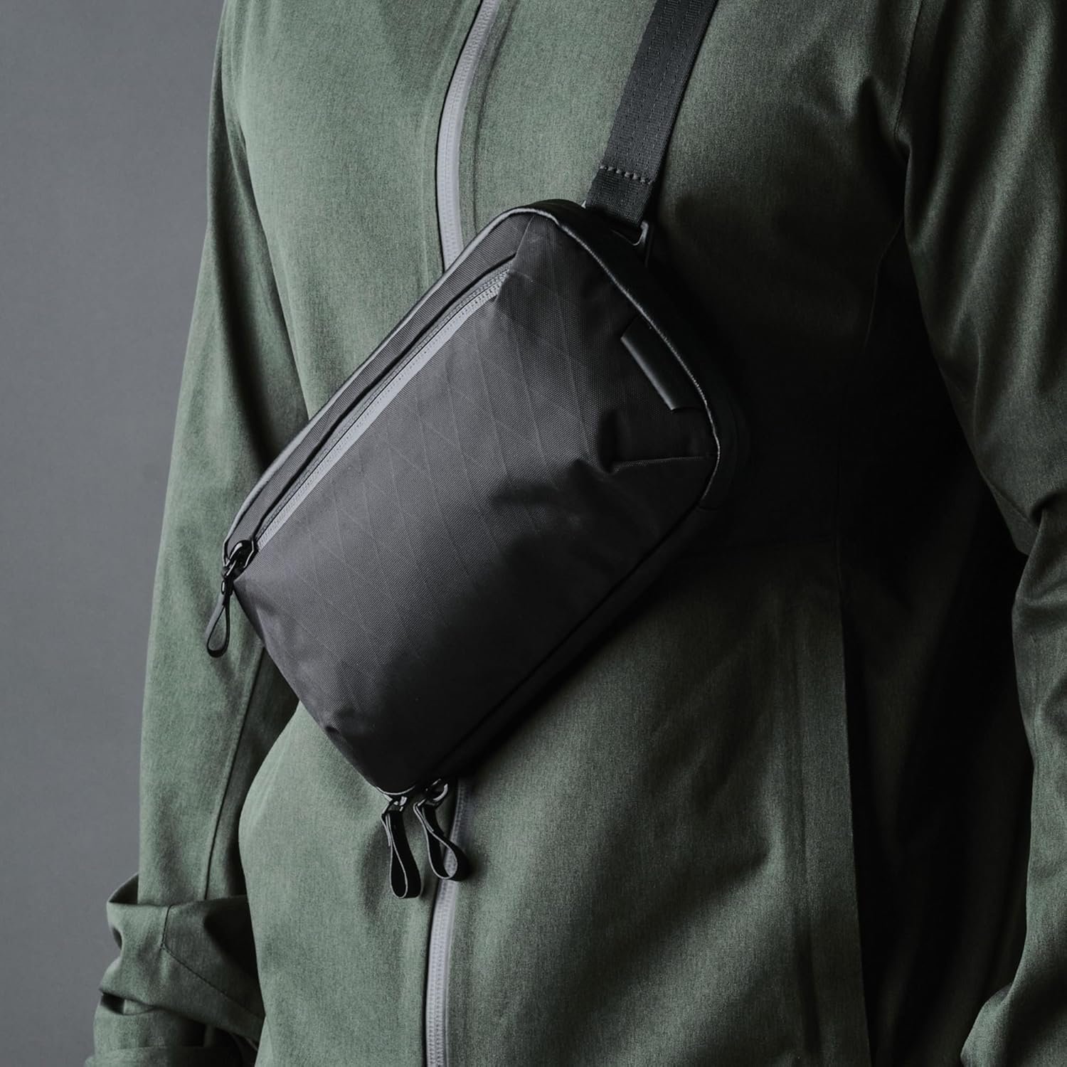 Private Label Tech Case Mini Compact Electronics Organizer Small Cable Bag for Chargers Earbuds Phone Pouch with Custom Logo Travel Accessory Crossbody Sling Manufacturer