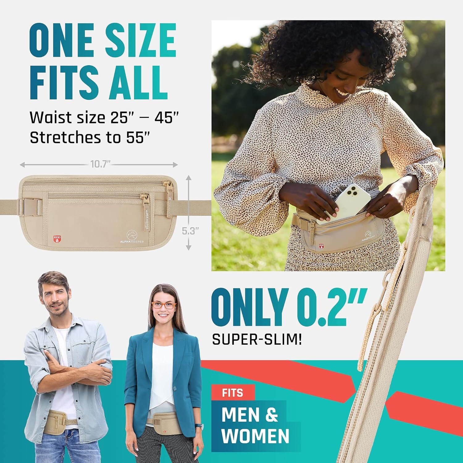 Private Label Hidden Travel Money Belt - Custom Logo RFID Blocking Waist Wallet Passport Holder for Women and Men Anti-Theft Slim Security Pouch Factory Private Label Hidden Travel Money Belt - Custom Logo RFID Blocking Waist Wallet Passport Holder for Women and Men Anti-Theft Slim Security Pouch Factory