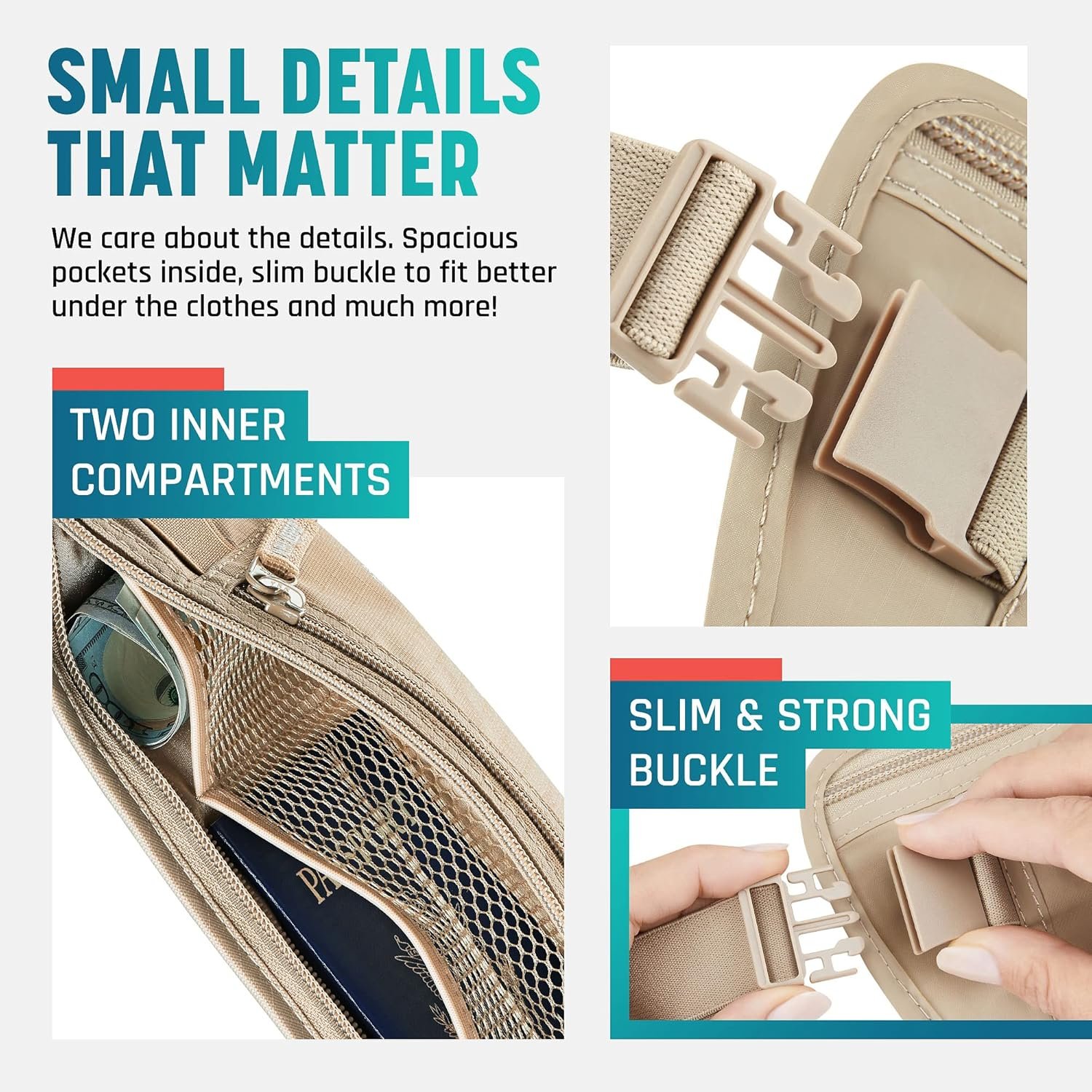 Private Label Hidden Travel Money Belt - Custom Logo RFID Blocking Waist Wallet Passport Holder for Women and Men Anti-Theft Slim Security Pouch Factory Private Label Hidden Travel Money Belt - Custom Logo RFID Blocking Waist Wallet Passport Holder for Women and Men Anti-Theft Slim Security Pouch Factory