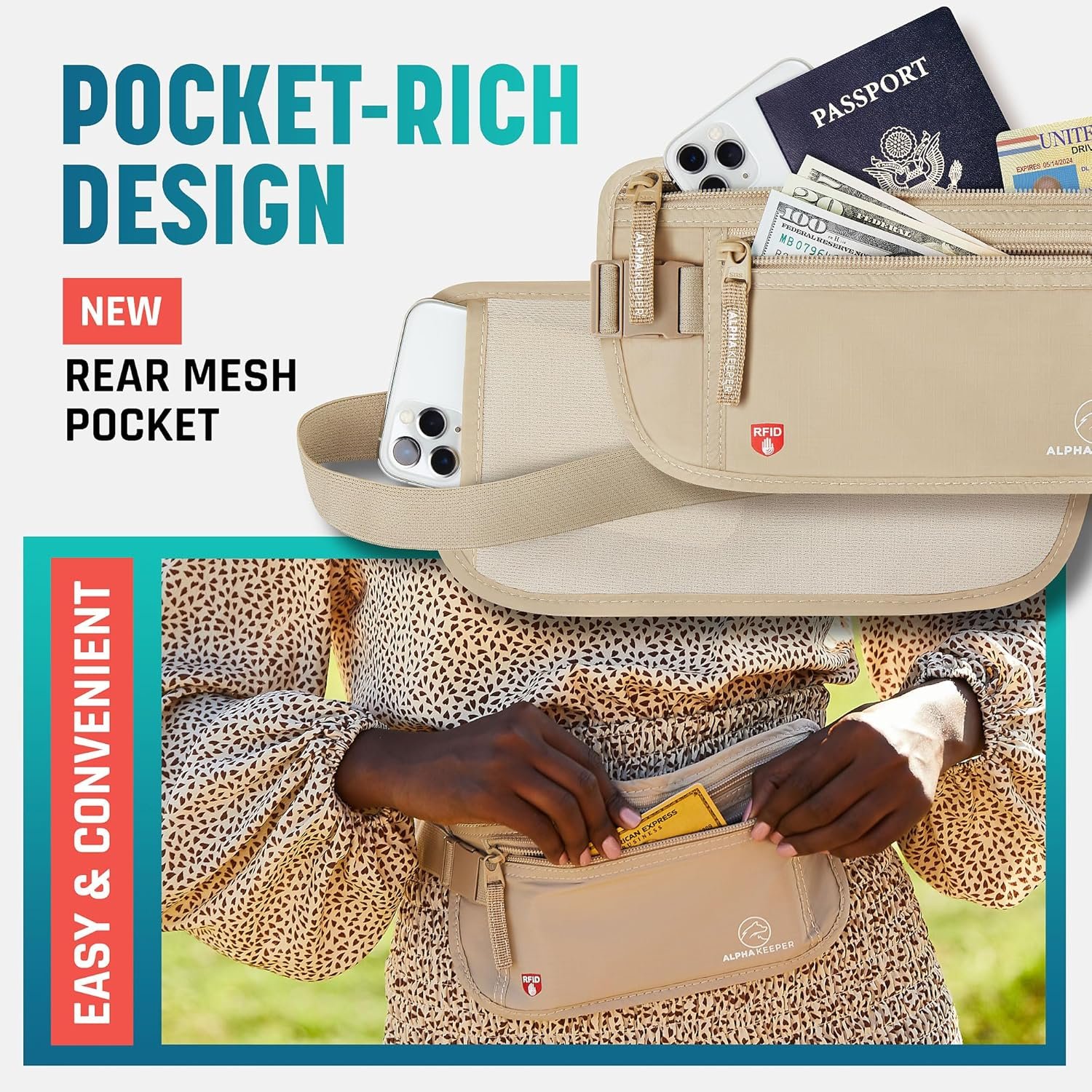 Private Label Hidden Travel Money Belt - Custom Logo RFID Blocking Waist Wallet Passport Holder for Women and Men Anti-Theft Slim Security Pouch Factory Private Label Hidden Travel Money Belt - Custom Logo RFID Blocking Waist Wallet Passport Holder for Women and Men Anti-Theft Slim Security Pouch Factory