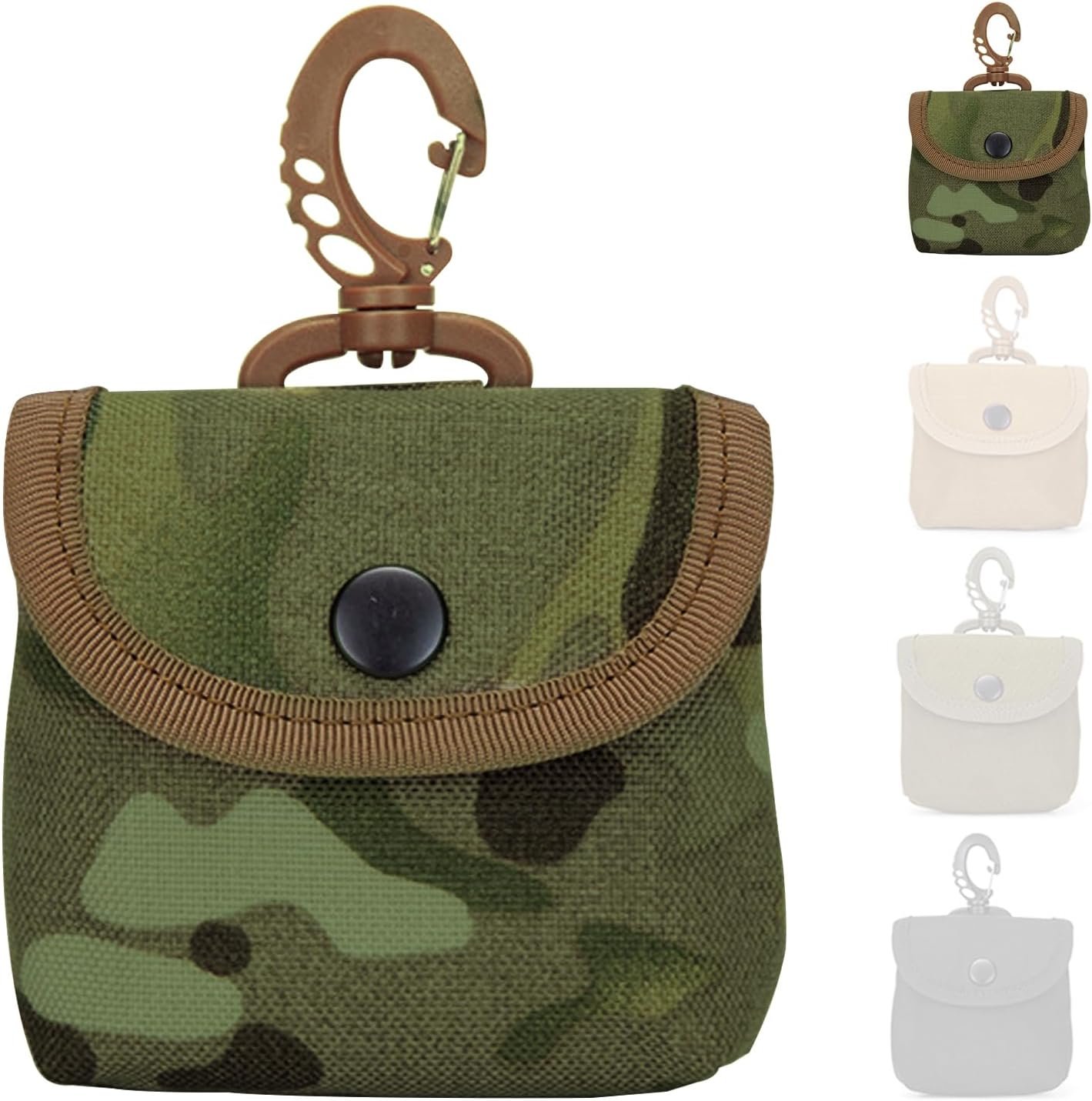 Private Label MOLLE Pouch Tactical Coin Purse - Large Custom Logo Coin Pouch Quick Pouch for Coins Earphones (Jungle Camo) Factory