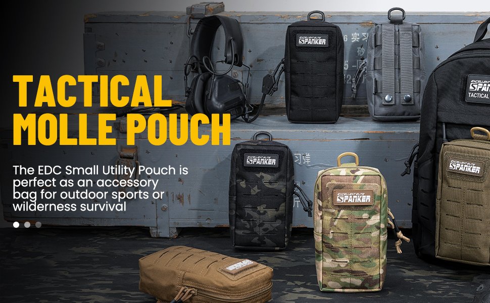 Private Label Tactical MOLLE Pouch EDC Utility Gadget Organizer Phone Holder Waist Bag Tool Pouch with Custom Logo from Manufacturer